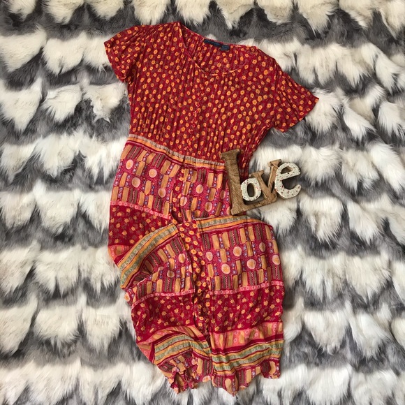 Coupe Classique Dresses & Skirts - Vintage Short Sleeved Bohemian Maxi Dress